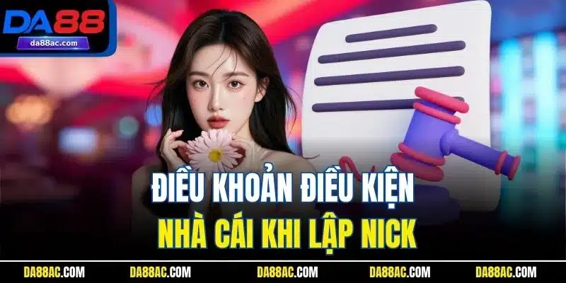 Điều khoản điều kiện nhà cái khi lập nick